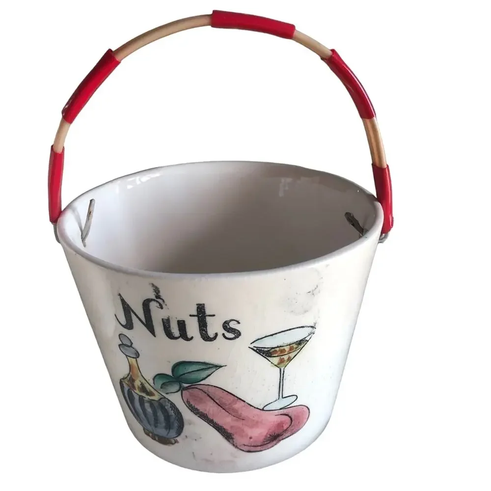 Ucagco Ceramic 3 piece Bar-set Vintage Snack Party Buckets